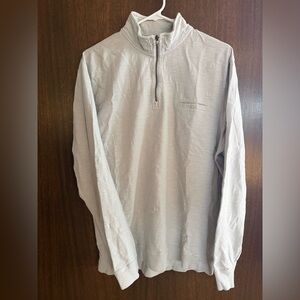 johnnie-O Light Gray Quarter-Zip Sweatshirt